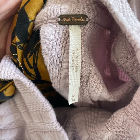 Free People Top Party In The Back Casual Barely Lilac - Picture 8 of 11